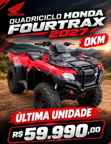 Quadriciclo Honda TRX 4x4 Okm 2027 Pronta entrega