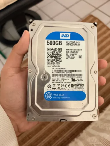 HD interno Wester Digital 500GB Sata 7200RPM Blue - WD5000AAKX