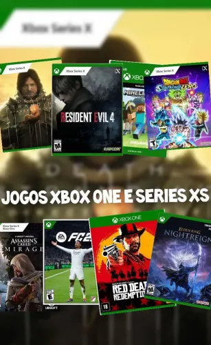 Jogos Xbox one e séries xs