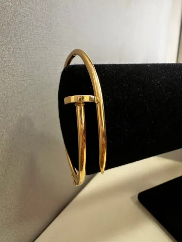 Bracelete Prego de ouro 12.46g 18k procedência garantia eterna