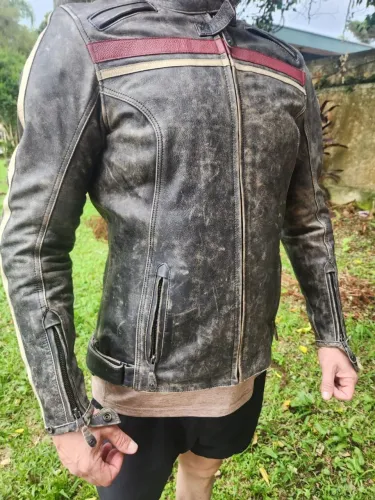 Jaqueta de couro Triumph original