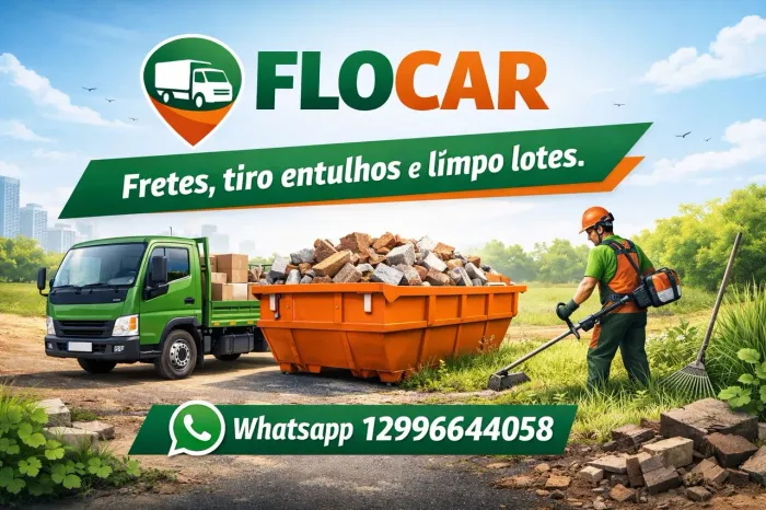 Fretes, tiro entulhos e limpo lotes