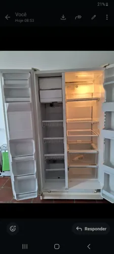 Geladeira antiga side by side