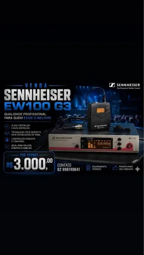 Transmissor sem fio Sennheiser ew100 g3