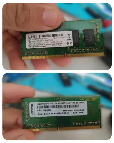 memoria 4gb DDR4 2666mhz Smart Notebook - Excelente