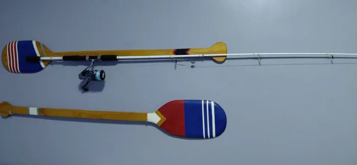Vara de pesca de fibra de carbono. Faço 250 se vinher na hora