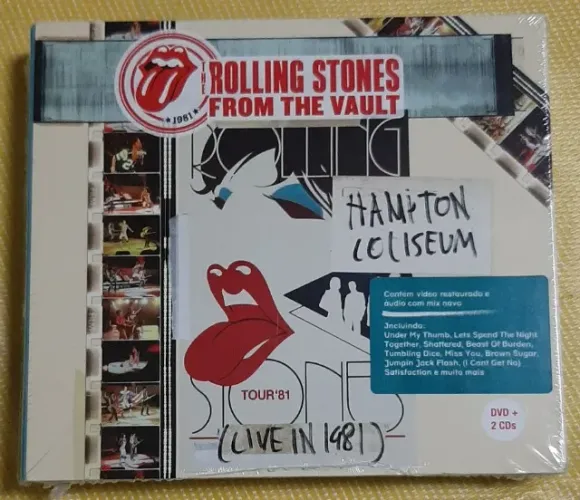 The Rolling Stones - Cd & Dvd - Hampton Coliseum (live In 1981) novo lacrado