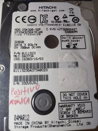 HD 320GB Hitachi