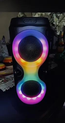 Caixa de som Bluetooth Portátil Com Led