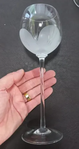 vendo 04 taças de agua lapidado Strauss 