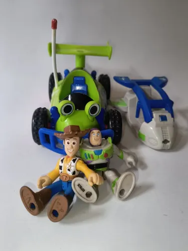 lote toy story imaginext woody e buzz