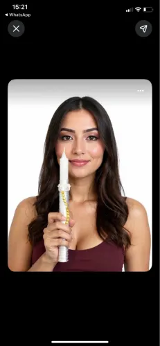  Vela personalizada para batizado, comunhão e crisma 