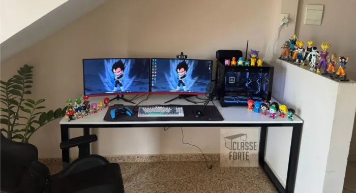Mesa Gamer Estilo Industrial