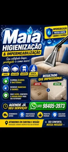 Higienização e Impermeabilização de estofados 