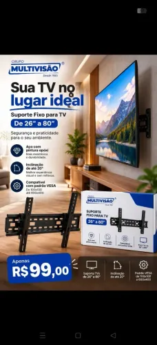 Suportes de tv fixo e articulado