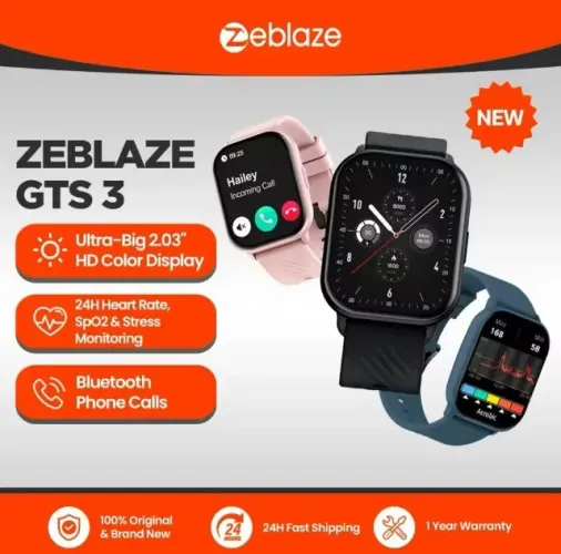 Smartwatch Zeblaze Gts 3 Voice, Lacrado! (99995.9905 zap)
