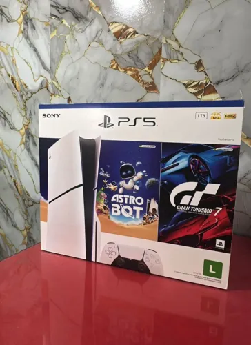 Vendo PS5 (com Leitor de Disco) 1 TB + 2 Jogos Mídia Física