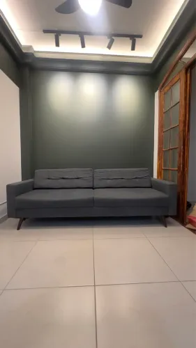 Sofá Living 4 Lugares - Cinza Chumbo | 2,10m