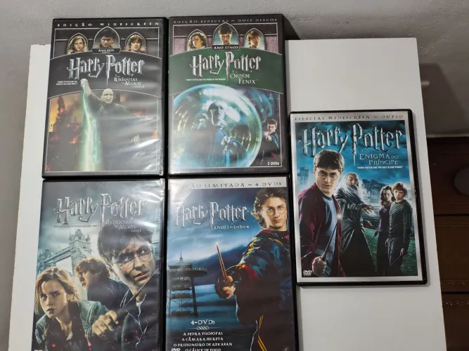 5 Dvd original Harry Potter sem detalhes