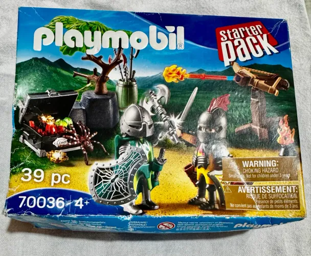 Playmobil 70036- Guerreiros Medievais Starter Pach, novo lacrado