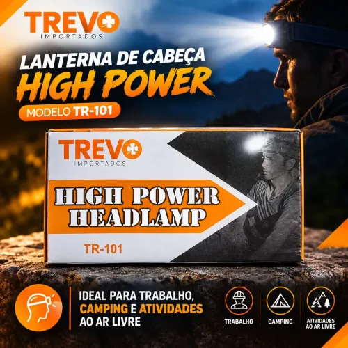 Lanterna de Cabeça LED High Power TR-101 - Nova