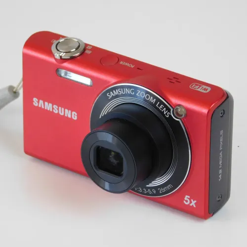 Câmera Samsung SH100 vermelha 14.2 megpixels