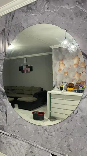 Para negociar! Espelho redondo grande para sala ou estúdio de estética