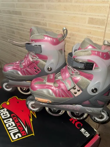 Patins cougar red devils ajustável