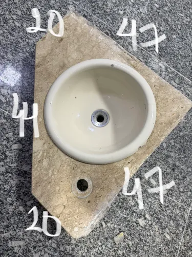 Lavabo de canto. 