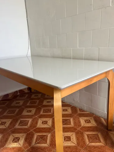 Mesa de vidro,6 lugares