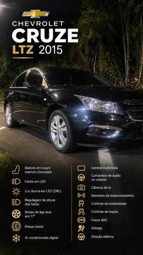 Chevrolet Cruze LTZ 1.8 16V Flexpower 4P Aut. 2015