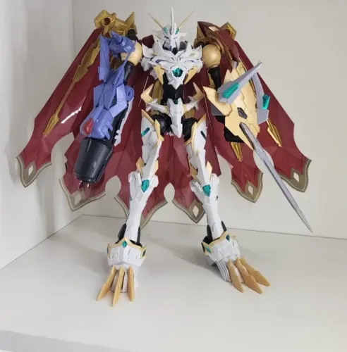 Omegamon Anti-Body Model Kit Bandai Montado