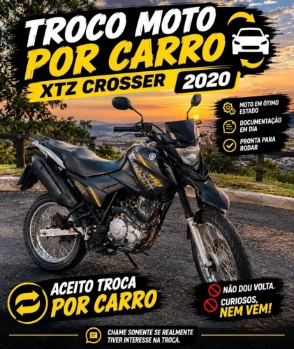 Yamaha Xtz crosser 2020 não paga ipva!!!