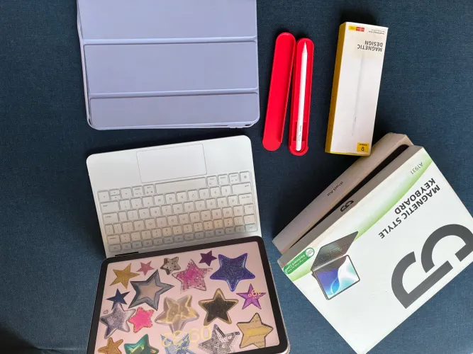 iPad Air M3 11? 128GB Wi-Fi + Teclado + Caneta Baseus + Capa