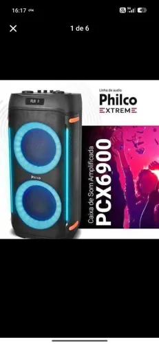 Caixa de som amplificada PHILCO PCX6900