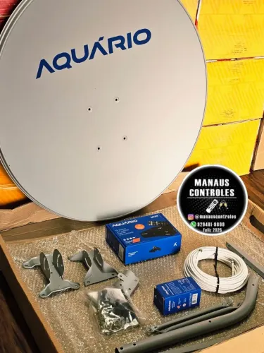 Antena parabólica combo completo Aquário 