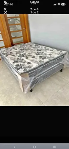 Cama casal reforçada com 9 pés