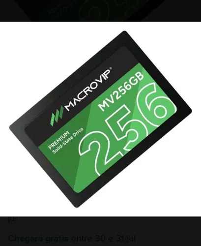 SSD 256 GB - NACROVIP - NOVO - LACRADO