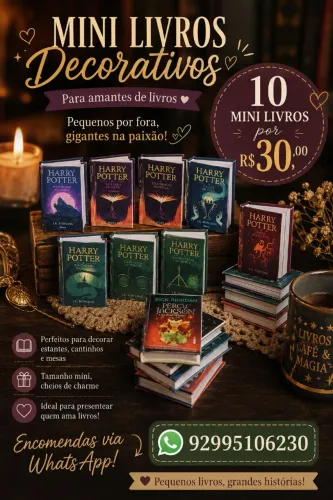 MINI Livros decorativos