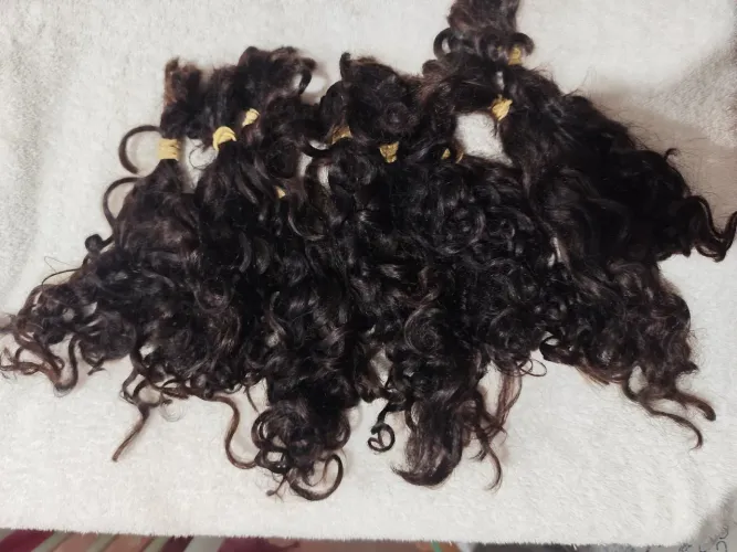 Cabelo humano ondulado