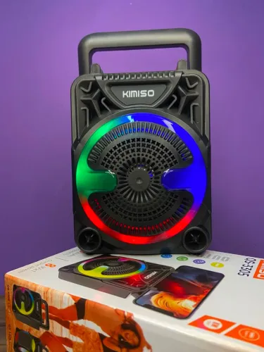 *Caixa de Som Bluetooth Amplificadora Led RGB Kimiso QS-3305 a pronta entrega