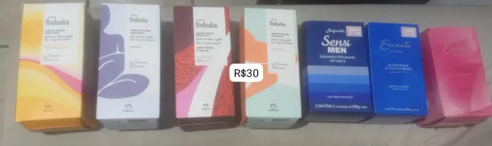 Caixa de sabonete natura, avon ou jequiti