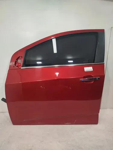 Porta Dianteira Esquerda Gm Sonic Completa 26191 Dianteira Esquerda Vermelho