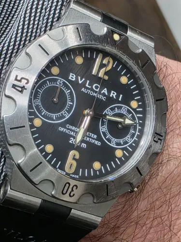 Relógio Bulgari Scuba cronógrafo automático