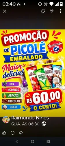 Picolé da massa