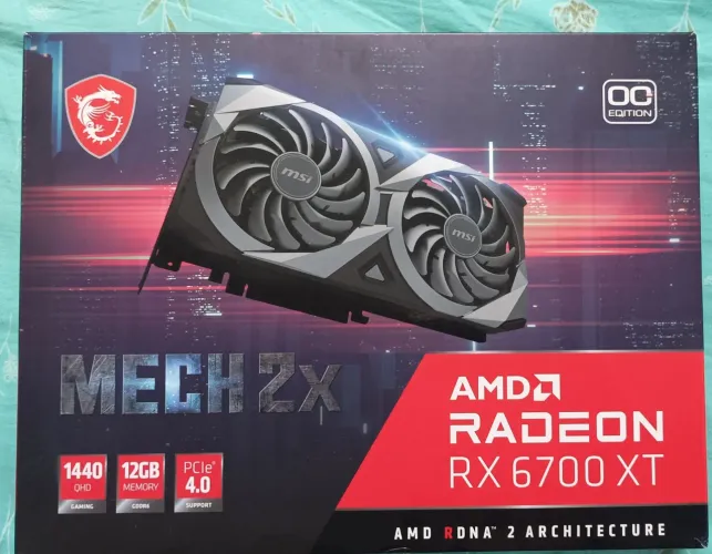 Placa de Vídeo RADEON RX 6700XT