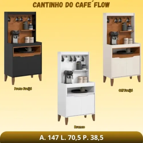 Balcão Buffet Cantinho do Café Flow - Entrega e Monta na Hora