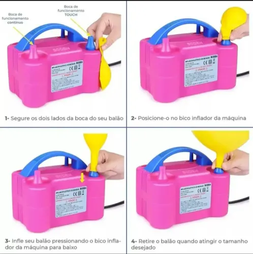 Bomba de Encher Balões elétrica