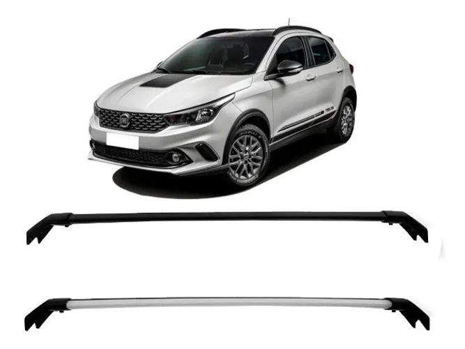 Travessa Larga Rack Fiat Argo Trekking - Preto / Prata - Projecar