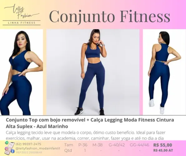 Conjunto fitnes para malhar academia